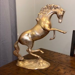 Accepting offers Brass Rearing Horse Figure